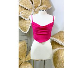 Cropped Caimento Decote - Rosa