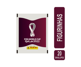 Envelope Panini de Figurinhas da Copa do Mundo Qatar Com 20 Unidades