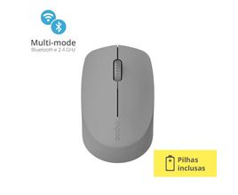 Mouse Rapoo Bluetooth + 2.4 ghz White s/ Fio Pilha Inclusa - RA010X [Reembalado]